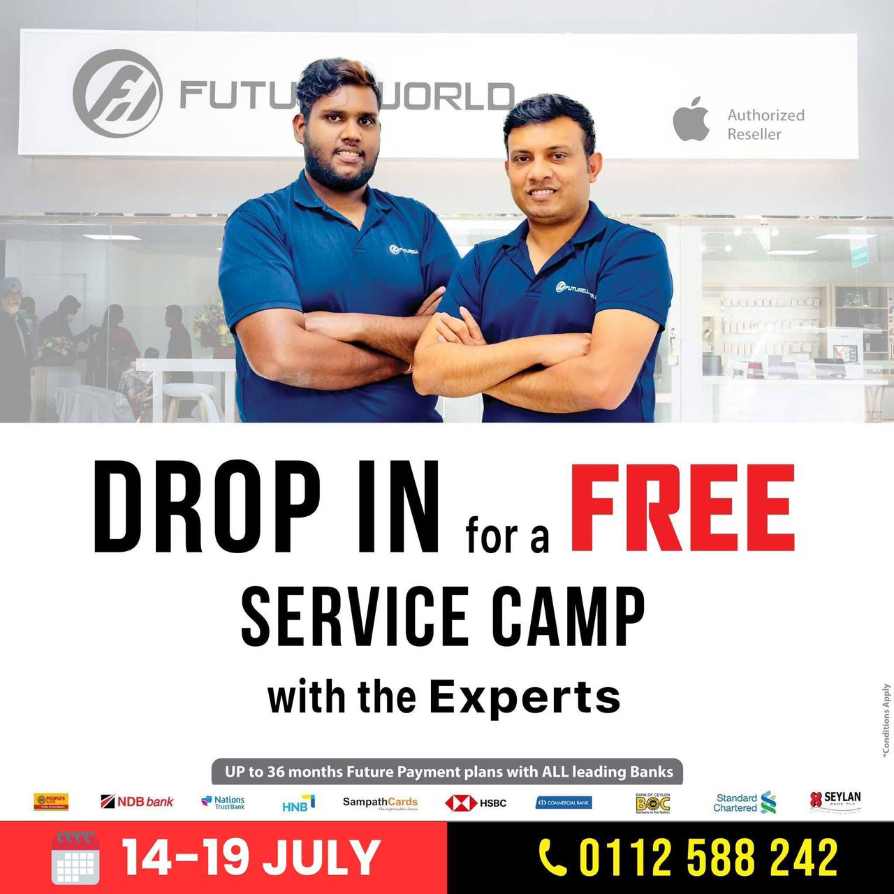 Free Service Camp Pop Up